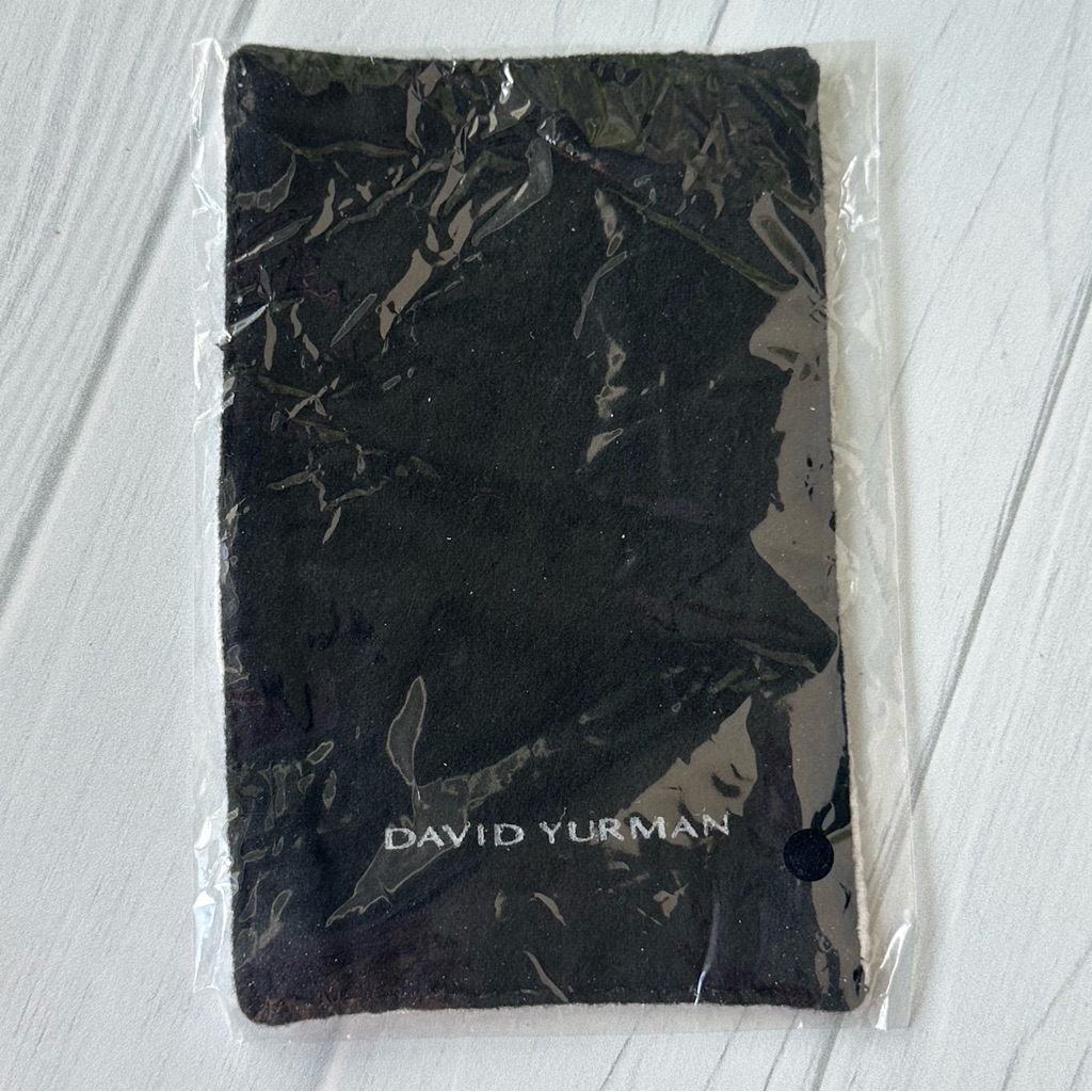 David Yurman Jewelry Polishing Cloth Authentic Silver Cleaning Cloth Dark Gray